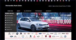 Desktop Screenshot of hernandezautosales.com